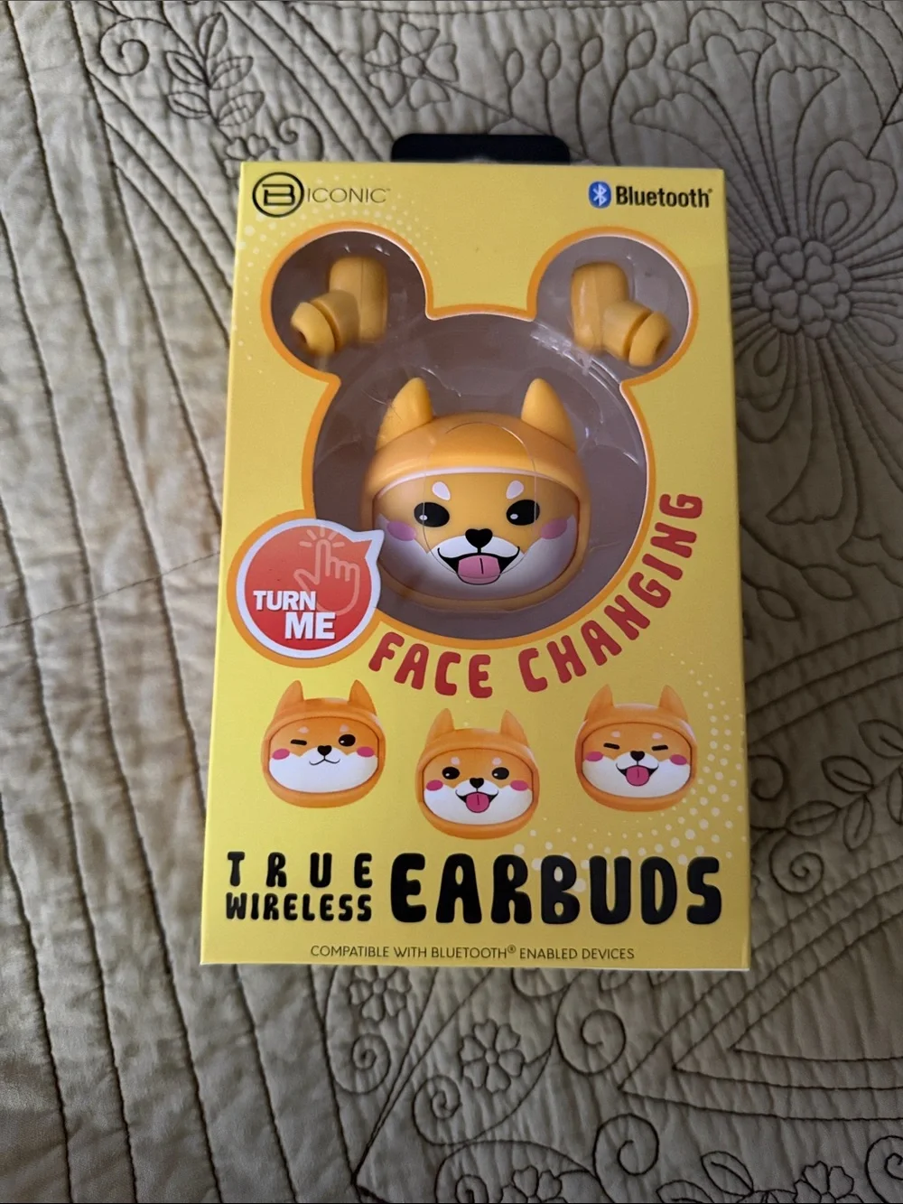 Yellow Face-Changing True Wireless Earbuds